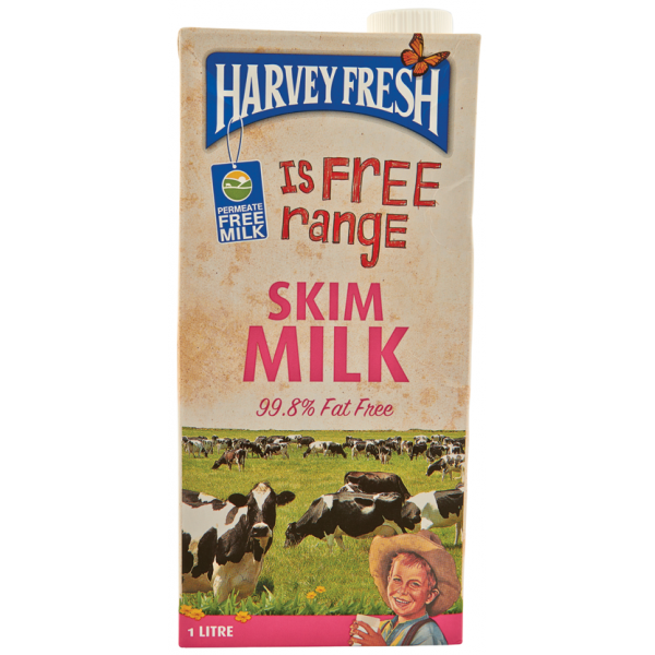 Harvey Fresh Skim Milk 12x1L
