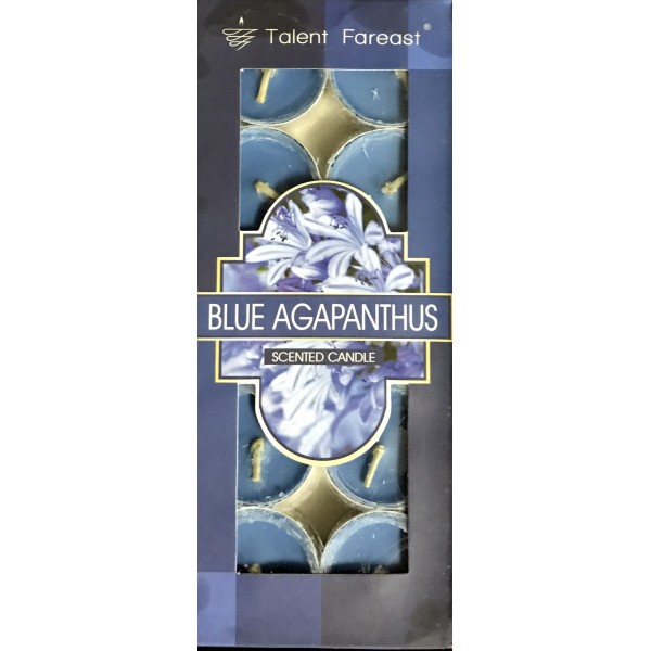 Blue Agapanthus Scented Candle (10 Pieces)