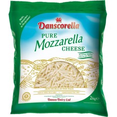 Danscorella Shredded Mozzarella Cheese, 2KG
