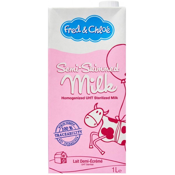 Fred & Chloe Semi Skimmed Milk x 12