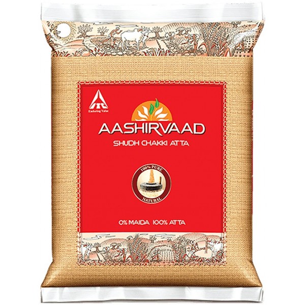 Aashirvaad Whole Wheat Flour, 5KG