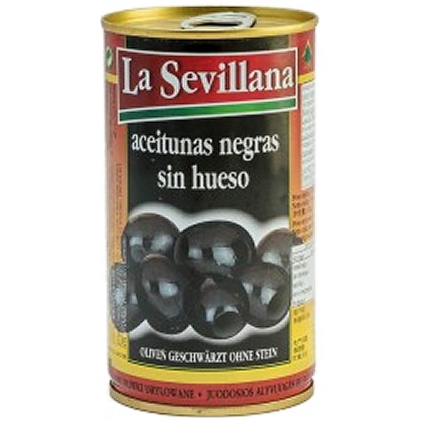 La Sevillana Pitted Black Olives