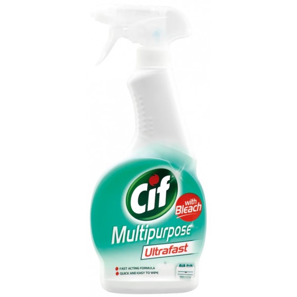 Cif Ultrafast Multipurpose Spray with Bleach, 450ml