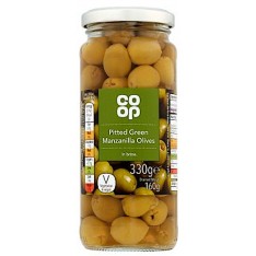 Co-op Pitted Green Manzanilla Olives in Brine