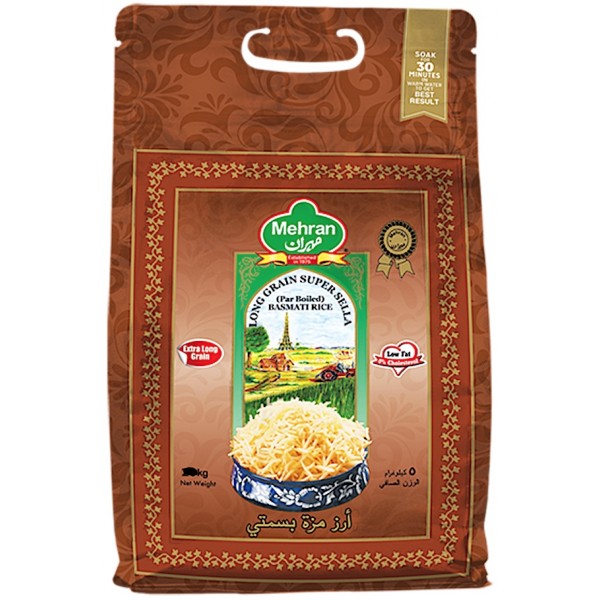 Mehran Super Sella Basmati Rice, 5KG