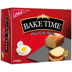 Bake Time Plain Cake Slices, 6s