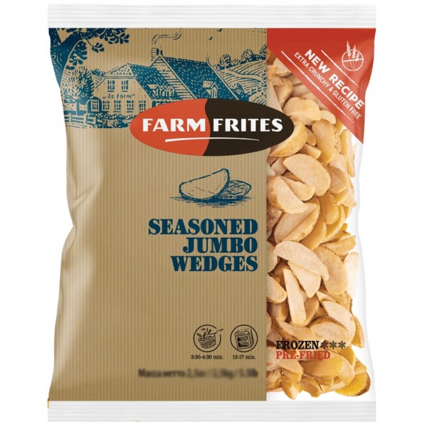 Farm Frites Seasoned Jumbo Wedges, 2KG