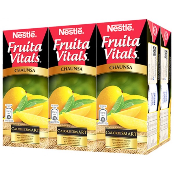 Nestle Fruita Vitals Chaunsa Mango Juice, 200ml x 6