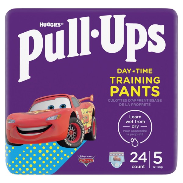 Huggies Pull-Ups Day Time Nappy Pants, Boy Size 5, 24s