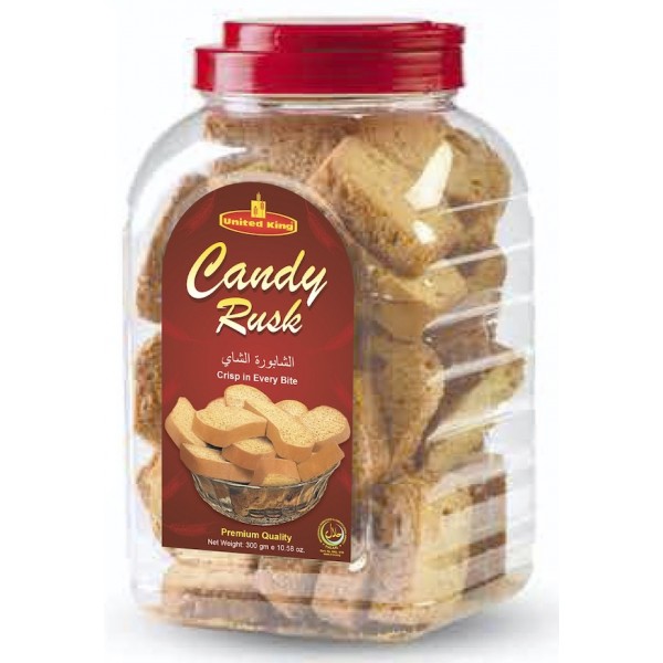 United King Candy Rusk Jar, 300g