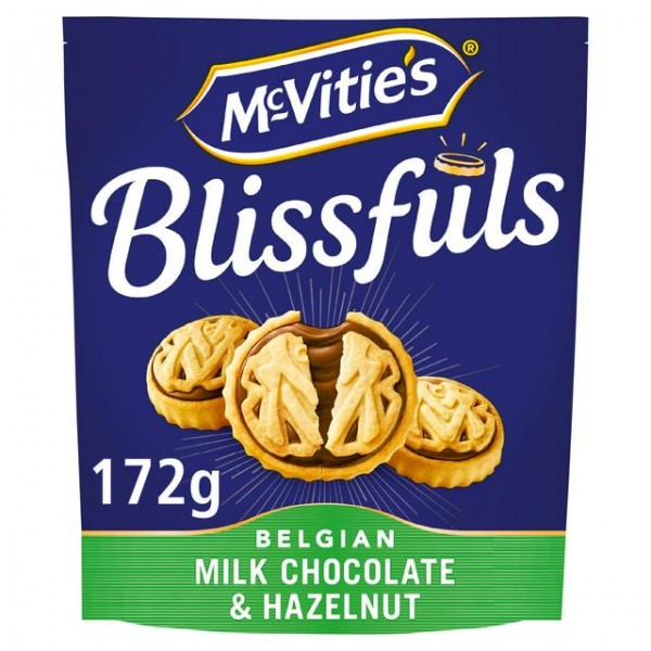 McVitie's Blissfuls Belgian Milk Chocolate & Hazelnut