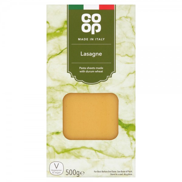 Co-op Lasagne, 500g