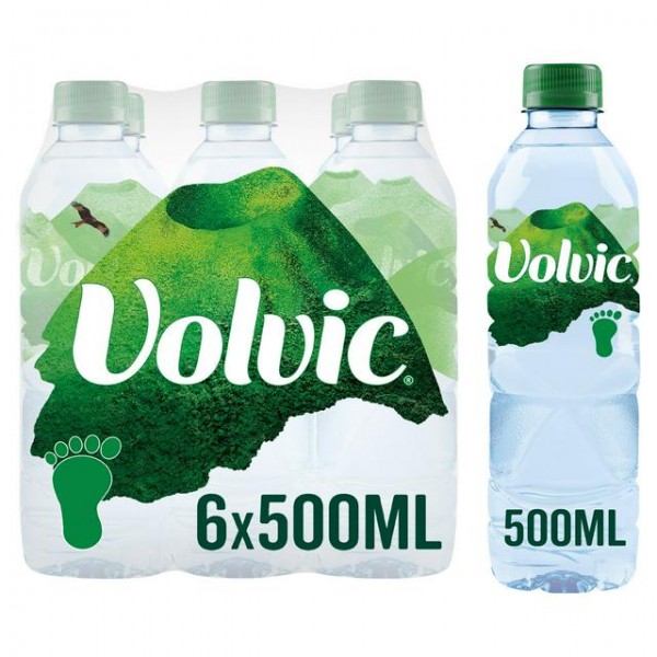 Volvic Mineral Water, 6 x 500ml