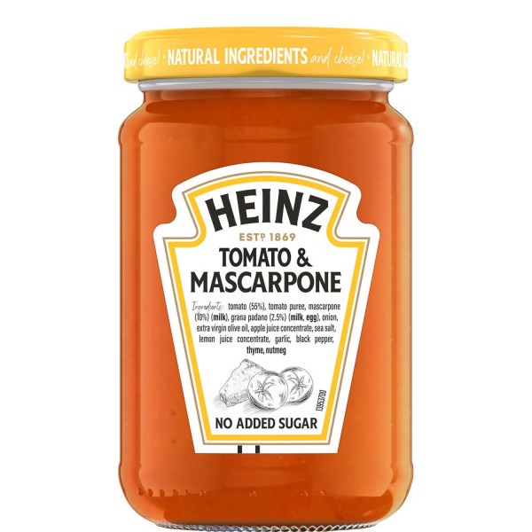 Heinz Tomato Grana Padano & Mascarpone Pasta Sauce